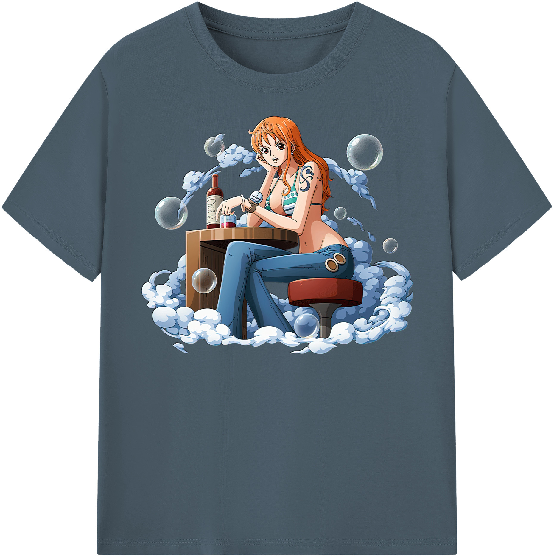 ワンピース ナミ ONE PIECE Nami 綿100％半袖Tシャツ（フロントプリント）